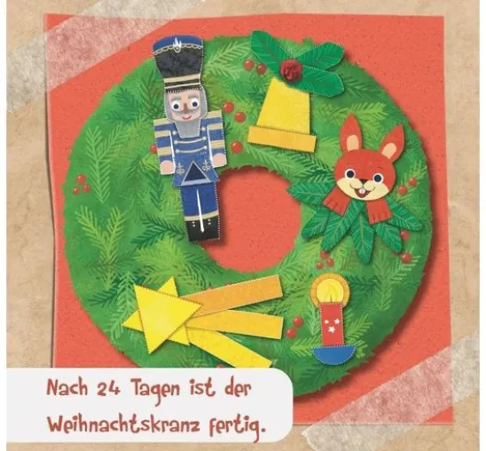 Buch "Das Adventskalender-Verbastelbuch für die Allerkleinsten. Türkranz"