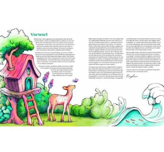 Buch "Meine Ausmalwelt: Wald und Natur"