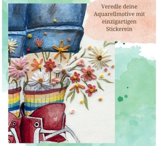 Buch "Wundervolle Watercolor Stickerei"