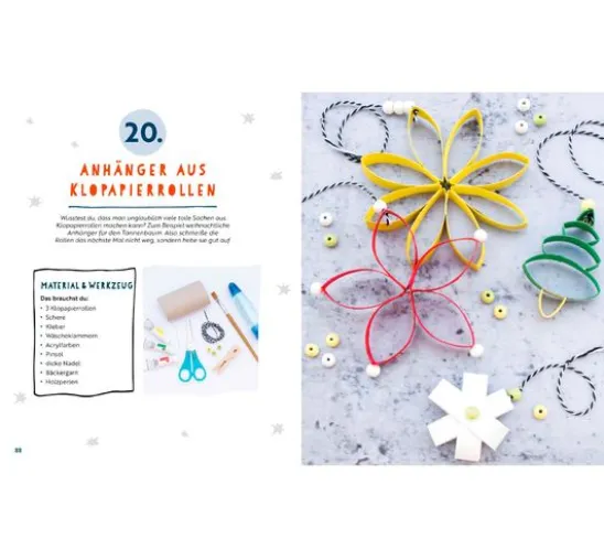 Buch "24 x Basteln mit Kindern - Weihnachtliche Projekte für Kindergarten und Vo