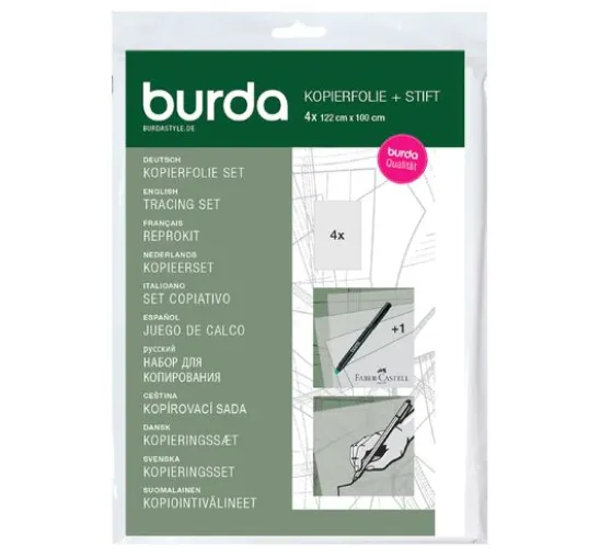 Burda Kopierset (Folie und Stift)