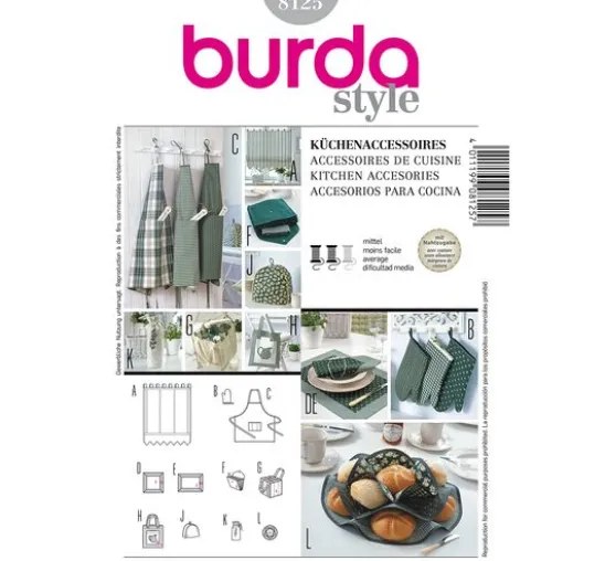 Burda Schnittmuster Küchen-Accessoires Nr. 8125