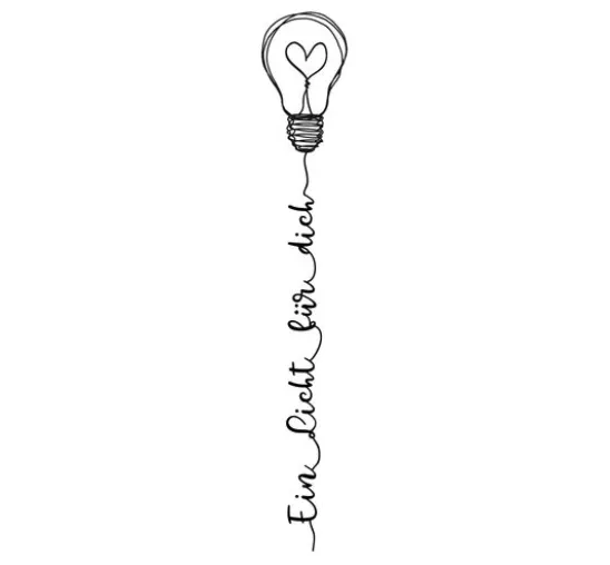 BUTTERER Stempel "Ein Licht für dich"