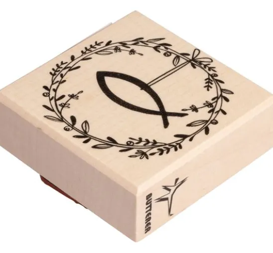 BUTTERER Stempel "Festtagskranz mit Fisch"