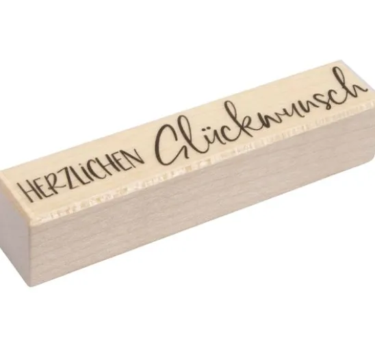 BUTTERER Stempel "Herzlichen Glückwunsch"
