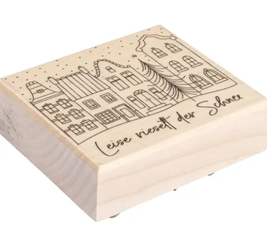 BUTTERER Stempel "Leise rieselt der Schnee"
