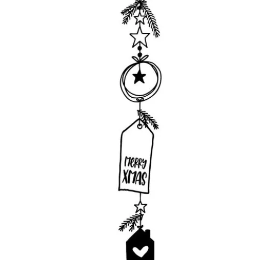 BUTTERER Stempel "Merry Xmas"