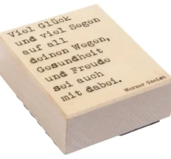 BUTTERER Stempel "Viel Glück und viel Segen"