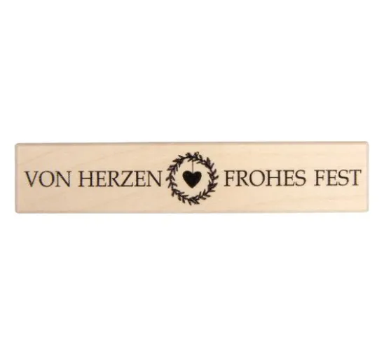 BUTTERER Stempel "Von Herzen frohes Fest"