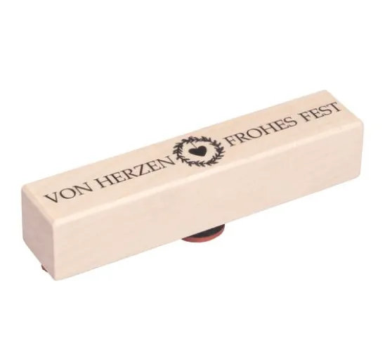 BUTTERER Stempel "Von Herzen frohes Fest"