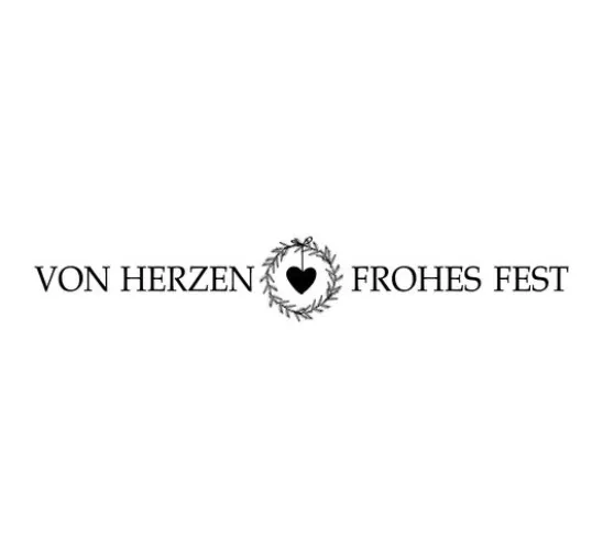BUTTERER Stempel "Von Herzen frohes Fest"
