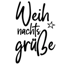 BUTTERER Stempel "Weihnachtsgrüße"