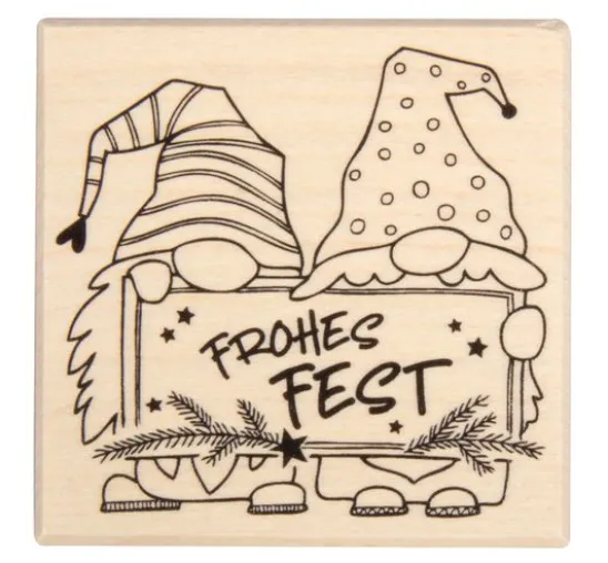 BUTTERER Stempel "Wichtelgrüße"