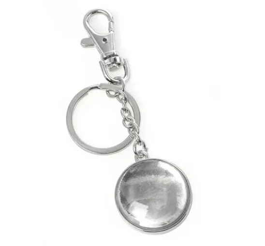 Cabochon-Schlüsselanhänger mit Karabiner "Rund"