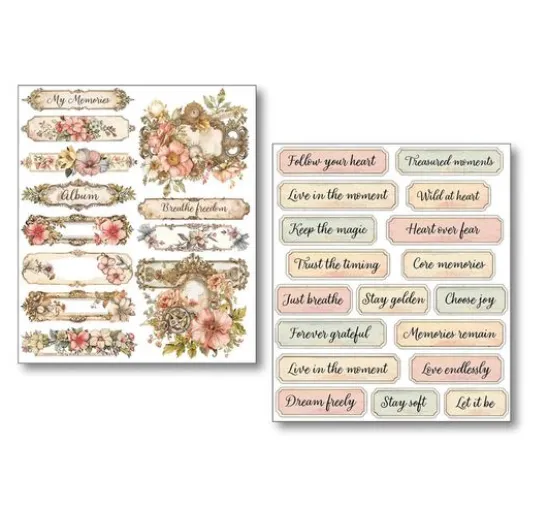 Ciao Bella Art Stickers "Lost in Time", 14 x 12 cm