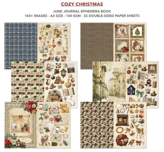 Ciao Bella Junk Journal & Ephemera Book "Cozy Christmas"