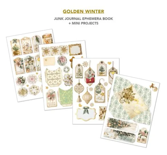 Ciao Bella Junk Journal & Ephemera Book "Golden Winter"