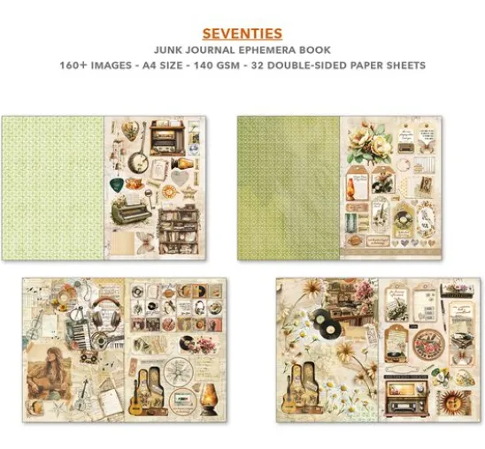 Ciao Bella Junk Journal & Ephemera Book "Seventies"