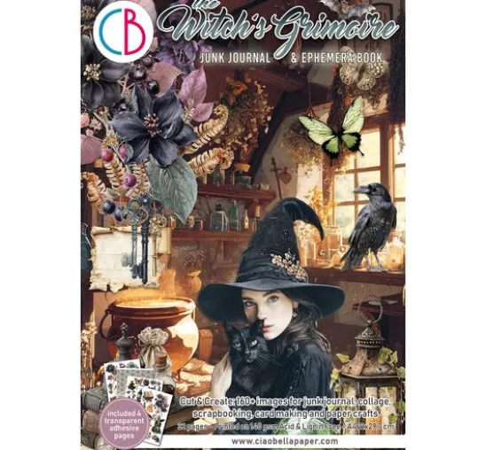 Ciao Bella Junk Journal & Ephemera Book "The Witch's Grimoire"