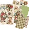 Ciao Bella Motiv-Strohseiden Sortiment "Cozy Christmas", 8er-Set