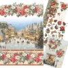 Ciao Bella Motiv-Strohseiden Sortiment "Merry & Bright", 4er-Set