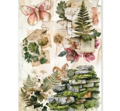 Ciao Bella Motiv-Strohseiden Sortiment "The Nature Journal", 8er-Set