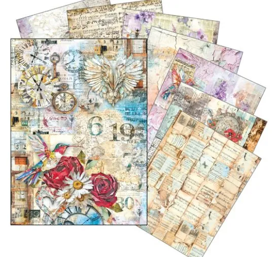 Ciao Bella Motiv-Strohseiden Sortiment "The Sound of Spring", 8er-Set