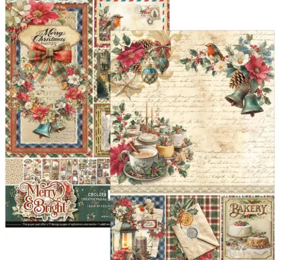 Ciao Bella Papier-Set "Merry & Bright"