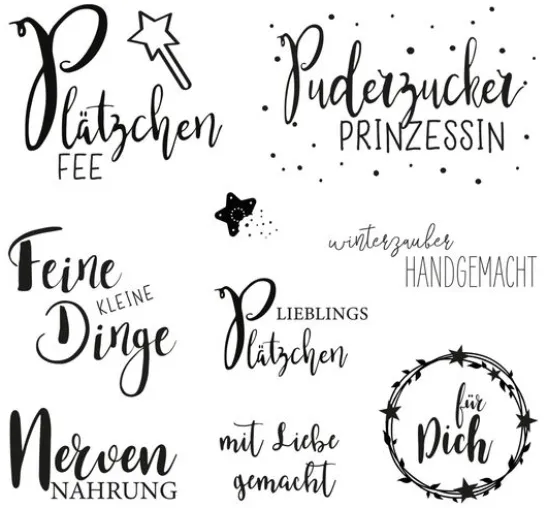 Clear Stamps "Süße Grüße"