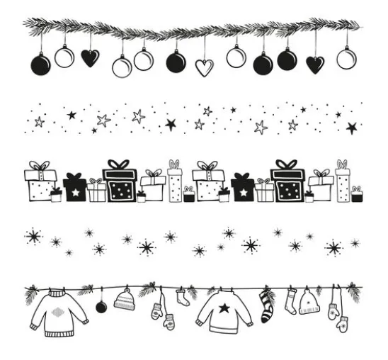 Clear Stamps "Weihnachtsbordüren"