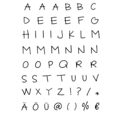 Clear Stempel-Set "Alphabet"