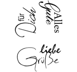 Clear Stempel-Set "Liebe Grüße"