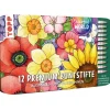 Colorful World Designdose mit 12 Buntstiften