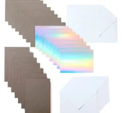 Cricut Joy Doppelkarten mit Einleger & Umschlägen "Insert Cards", 8,89 x 12,45 c