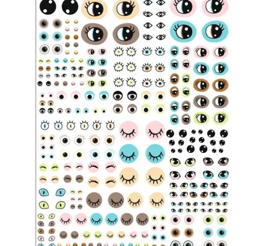 Décopatch-Papier "Augen-Pastell"