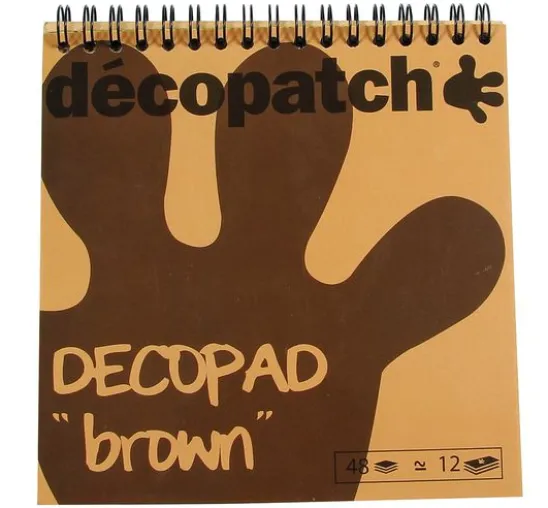 Décopatch Papierblock "Decopad Brown"