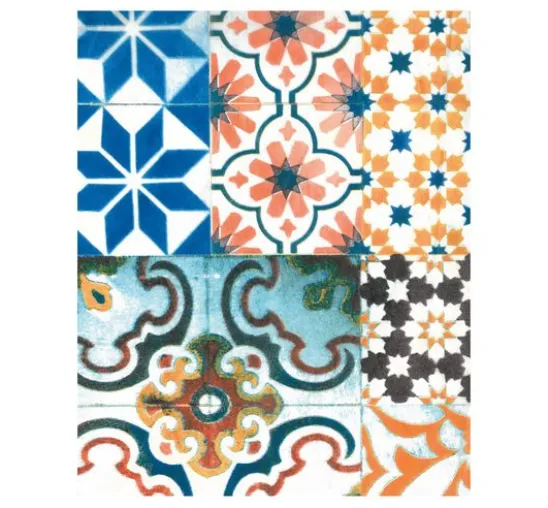 Décopatch-Papier "Kachel-Mosaik Bunt"