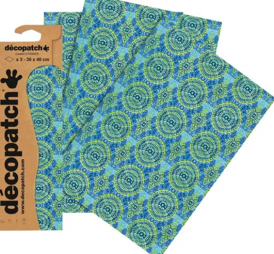 Décopatch-Papier "Mandala Blau"