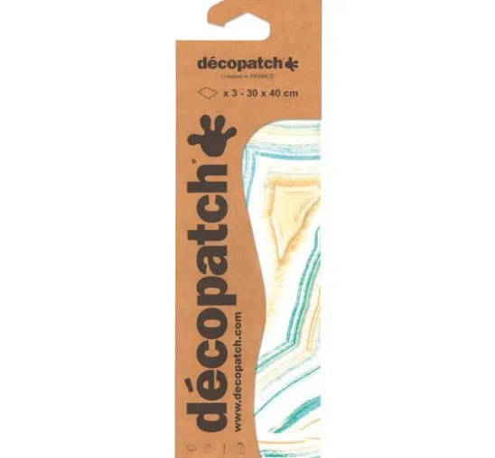 Décopatch-Papier "Marmor-Lagune"