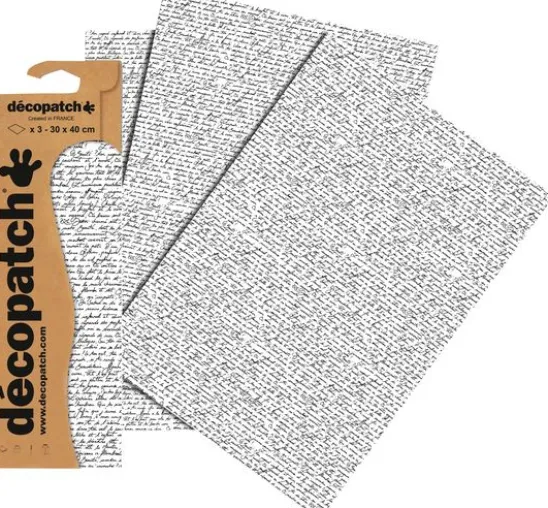 Décopatch-Papier "Schrift"