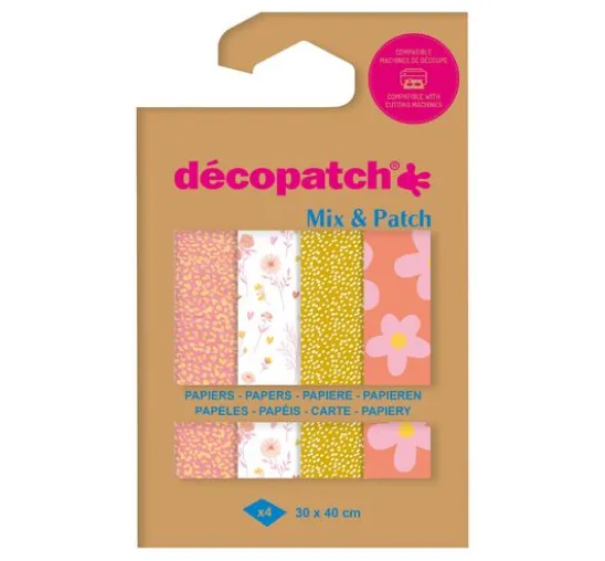 Décopatch Pocket Hot-Foil Collection Mix and Patch "Sunny Flowers"