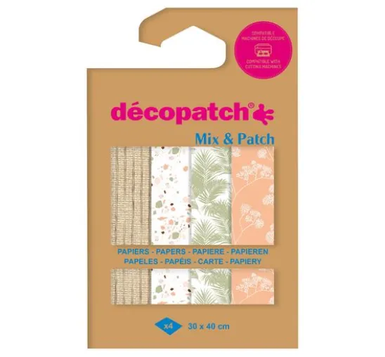 Décopatch Pocket Hot-Foil Collection Mix and Patch "Terra"