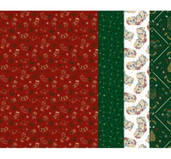 Décopatch Pocket Hot-Foil Collection Mix and Patch "Vintage Weihnachten"