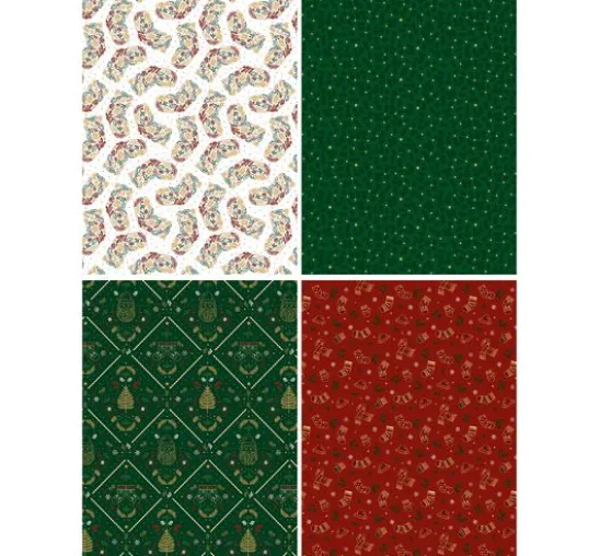 Décopatch Pocket Hot-Foil Collection Mix and Patch "Vintage Weihnachten"