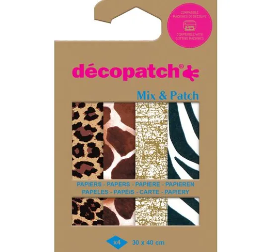 Décopatch Pocket Mix and Patch "Tierfelle"