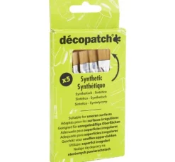 Décopatch Synthetik-Borstenpinsel Nr. 5, 5 Stück