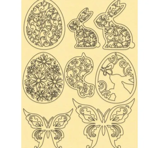 Deko-Set "Ostern", pastell
