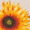 Dekostoff Leinenoptik "Sonnenblume"