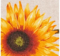Dekostoff Leinenoptik "Sonnenblume"