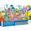 Designdose mit 12 Buntstiften "Colorful World Weltreise"